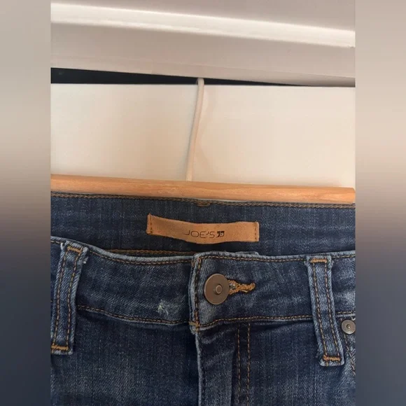 Joe's Jeans Dark Blue Distressed Skinny Jeans - Picture 3 of 4